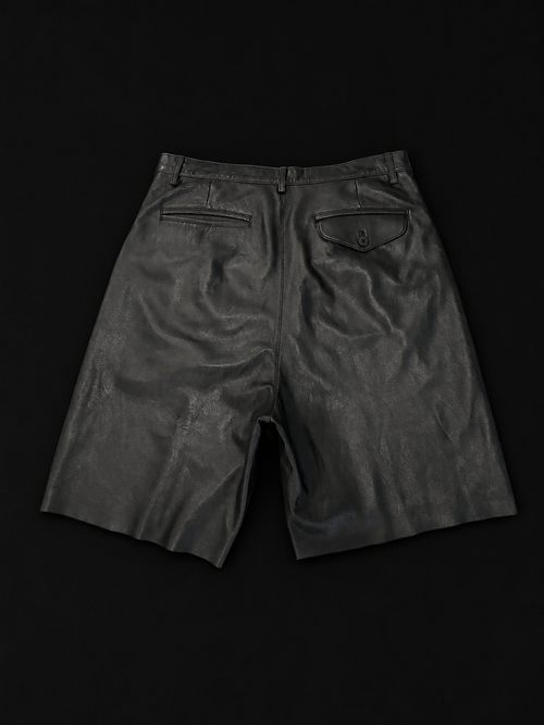 Black Leather “Soulja” Shorts